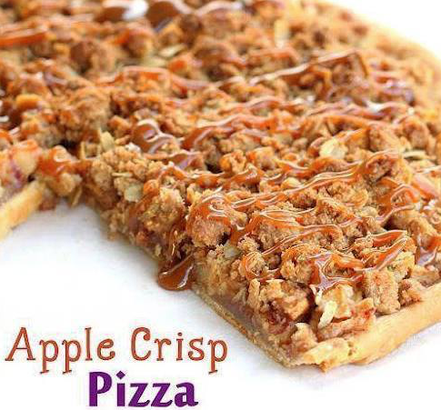 apple crisp pizza