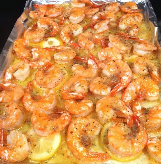 lemon butter baked shrimp