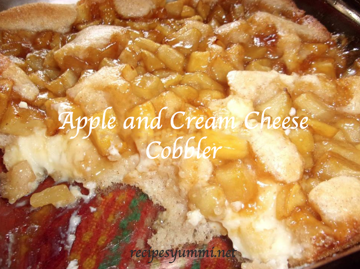 Apple and Cream Cheese Cobbler