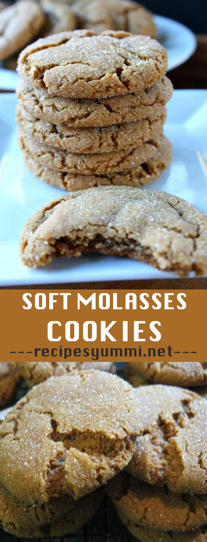 Soft Molasses Cookies