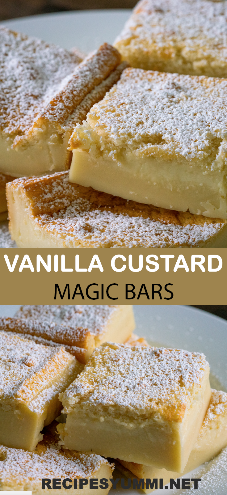 Vanilla Custard Magic Bars