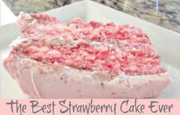 the best strawberry cake ever