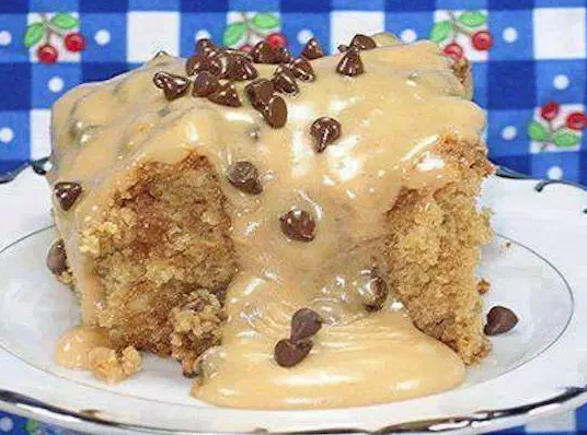 peanut butter cake with peanut butter frosting