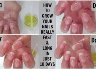 a friend gave me this recipe and my nails stopped breaking and they grow healthy and fast