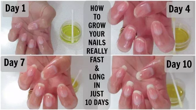 a friend gave me this recipe and my nails stopped breaking and they grow healthy and fast