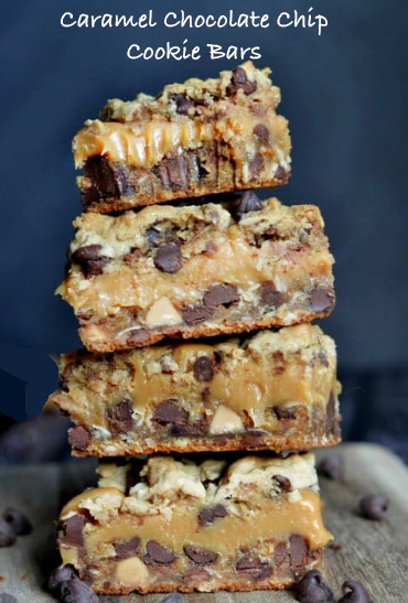 Caramel Chocolate Chip Cookie Bars