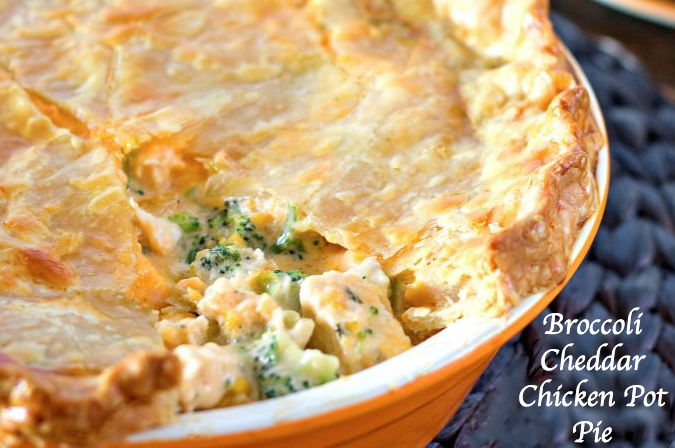 Broccoli Cheddar Chicken Pot Pie