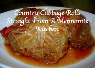 Country Cabbage Rolls Straight From A Mennonite Kitchen