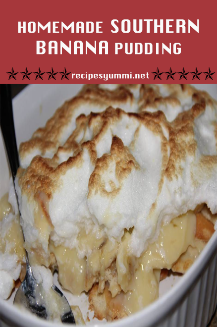 homemade southern banana pudding