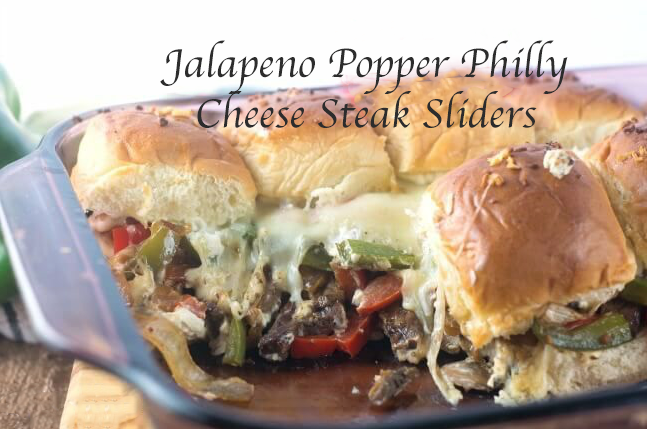 Jalapeno Popper Philly Cheese Steak Sliders