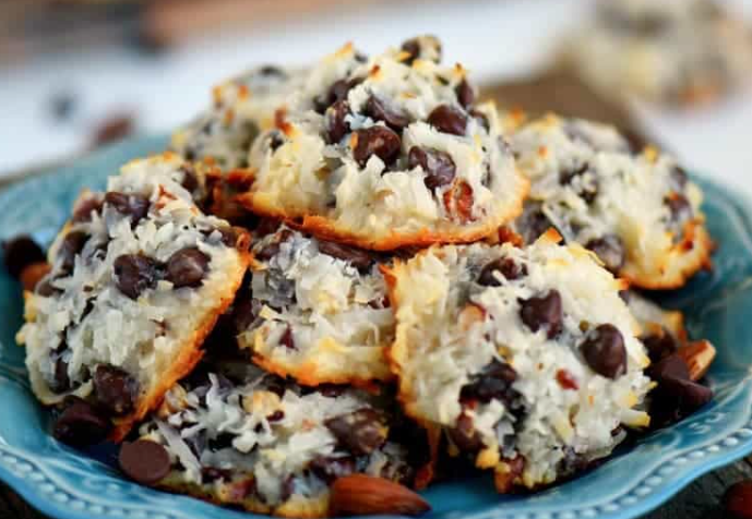 Just 4 Ingredients-Almond Joy Cookies