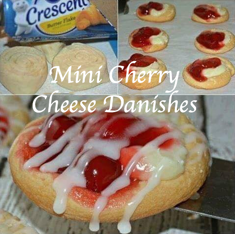 Mini Cherry Cheese Danishes