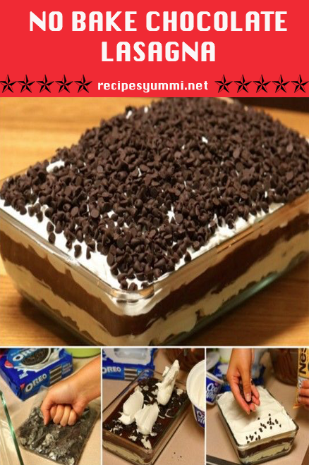 no bake chocolate lasagna