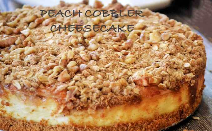 Peach Cobbler Cheesecake