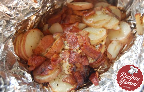 Bacon & Onion Foil Packet Potatoes