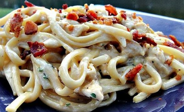 Chicken Bacon Alfredo