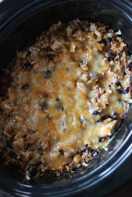 Slow Cooker Chicken Burrito Bowl