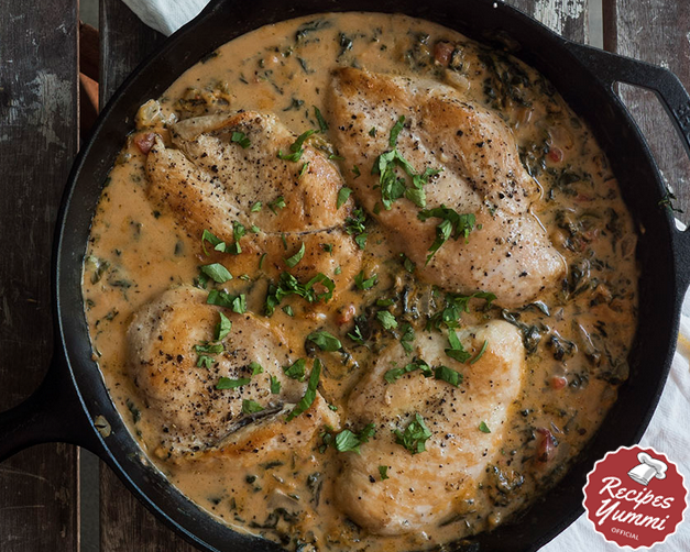 Spinach Chicken Alfredo